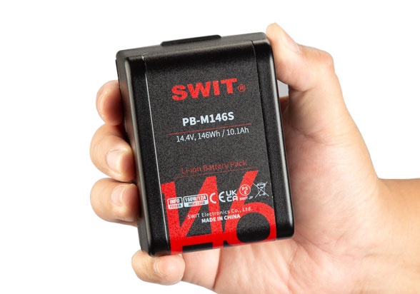 SWIT PB-M146S 146Wh Pocket V-Mount Battery - Tiny- Fly-Safe & High-Load Power - الصورة 2