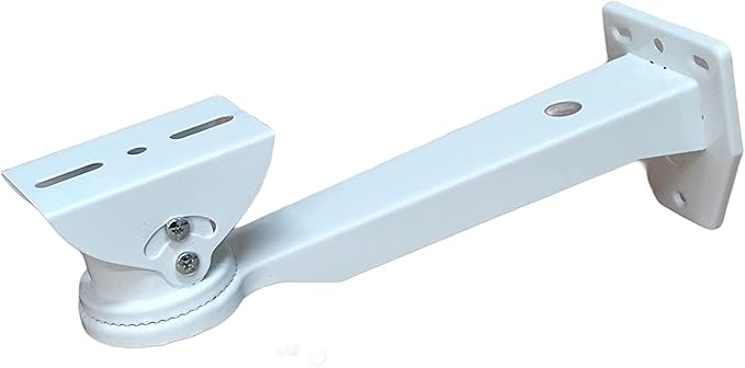 Dumbel 90 Viewing Area Security Camera Mount Bracket Stand for Bullet and Box Camera - White 8 inch