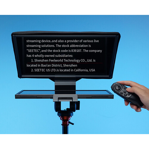 FeelWorld TP16 Folding Teleprompter with Remote Control for Tablets - الصورة 2