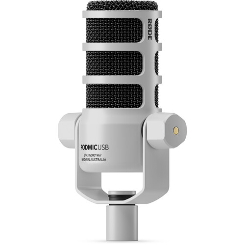 RODE PodMic USB and XLR Dynamic Broadcast Microphone -White - الصورة 2