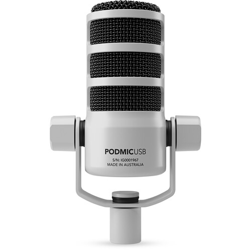 RODE PodMic USB and XLR Dynamic Broadcast Microphone -White - الصورة 6