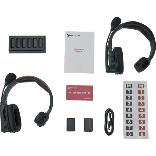 Hollyland Solidcom SE Global 2S 2-Person Full-Duplex Single-Ear Noise-Canceling Headset Intercom System (2.4 GHz) - الصورة 3