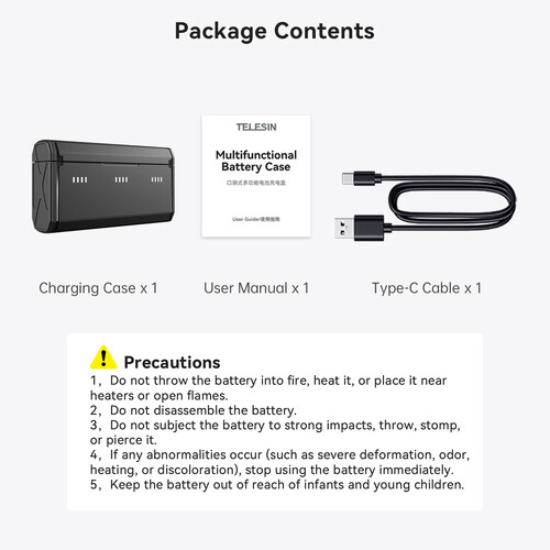 TELESIN Pocket-Size 3-Slot Charger Box for GoPro HERO13 Battery - Image 11