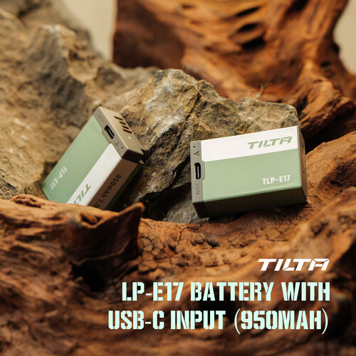 Tilta LP-E17 USB-C Battery 950mAh - Ash Green - الصورة 4
