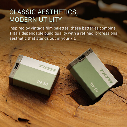 Tilta LP-E17 USB-C Battery 950mAh - Ash Green - الصورة 3