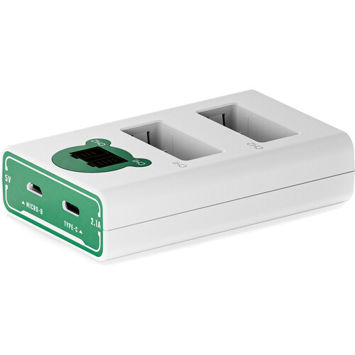 Tilta 2-Channel Battery Charger for LP-E17 Batteries -Forest Green - Image 3