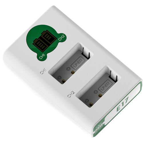 Tilta 2-Channel Battery Charger for LP-E17 Batteries -Forest Green - Image 2