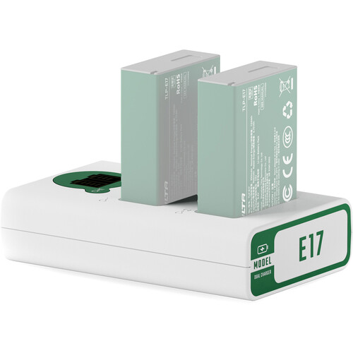 Tilta LP-E17 Kit with 2 Batteries and 2-Bay USB Charger -Forest Green - Image 2