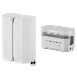 Tilta NP-FZ100 Kit with 4 Batteries and 4-Bay USB Charger Off White