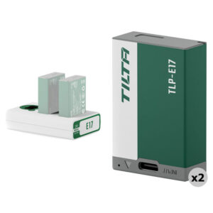 Tilta LP-E17 Kit with 2 Batteries and 2-Bay USB Charger -Forest Green
