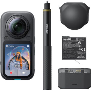 Insta360 X6 360° 8K Camera Essentials Bundle -Midnight Black