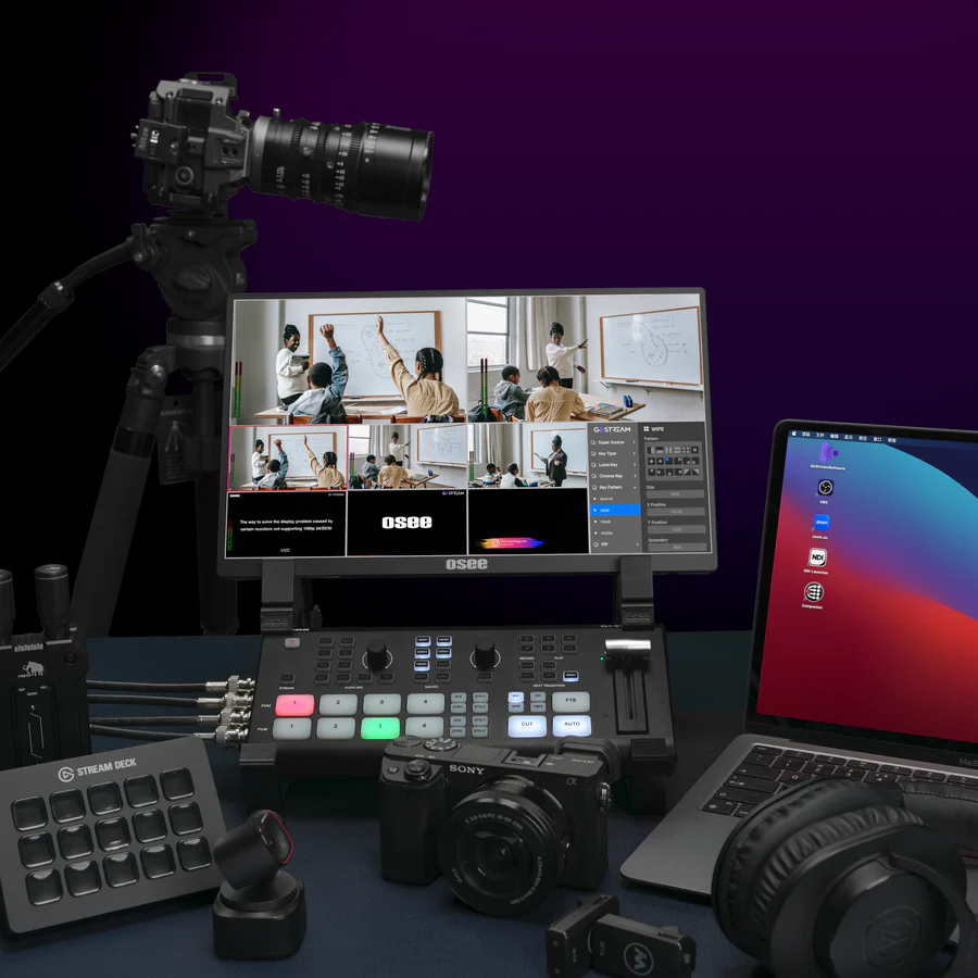 OSEE GoStream Duet Live Stream Video Mixer Switcher with SD Record and NDI HX Supported - الصورة 3