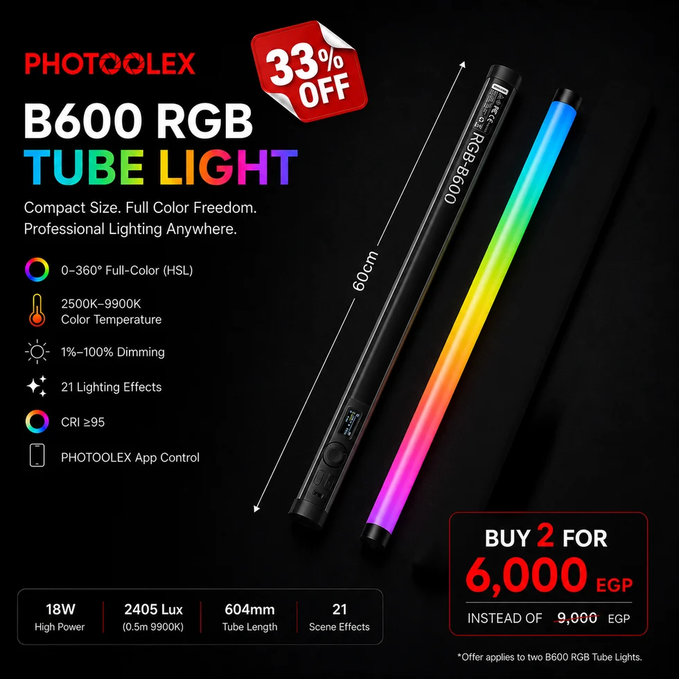 PHOTOOLEX B600S RGB Magnetic Tube Light - Image 10