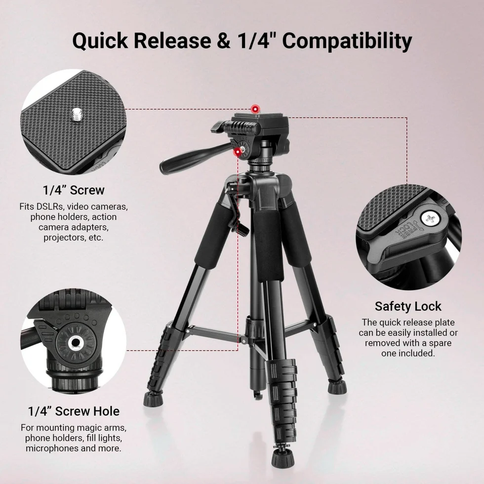 FX Studio T186 Camera Tripod - Image 4