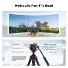 K&F Concept 73 Aluminum Travel Tripod with Fluid Head - الصورة 6