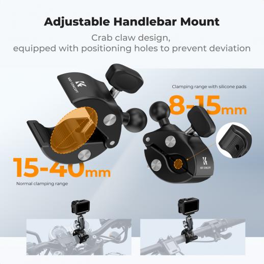 K&F Concept Quick Release Clamp Mount Handlebar Holder - الصورة 5