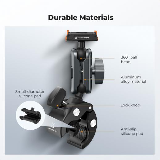 K&F Concept Quick Release Clamp Mount Handlebar Holder - الصورة 2