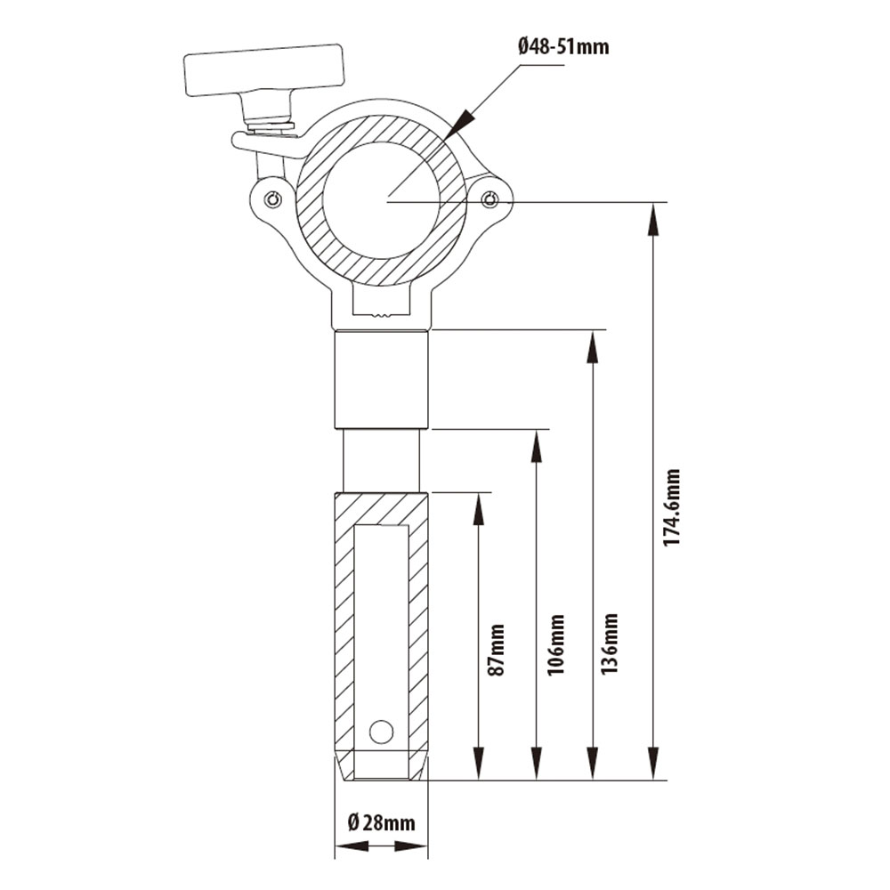 Kupo KCP-904 Burger Coupler with 28mm Spigot - الصورة 2