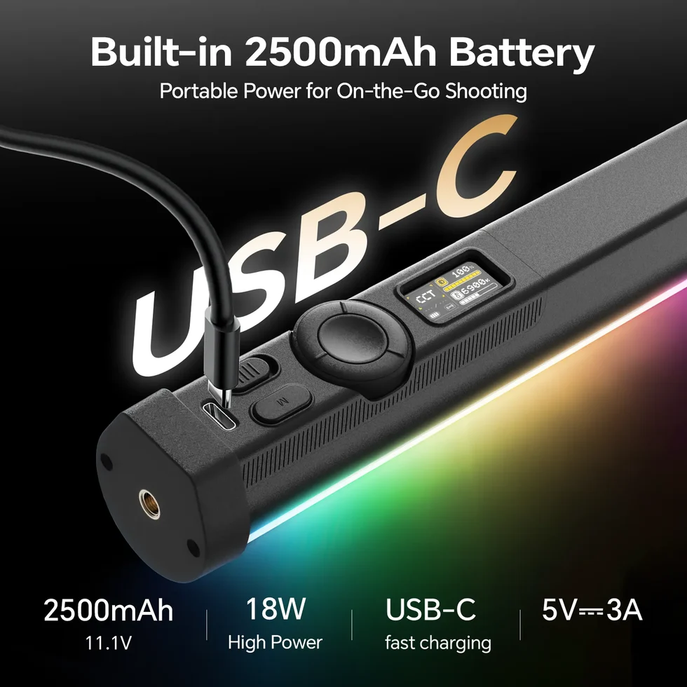 PHOTOOLEX B600S RGB Magnetic Tube Light - Image 7