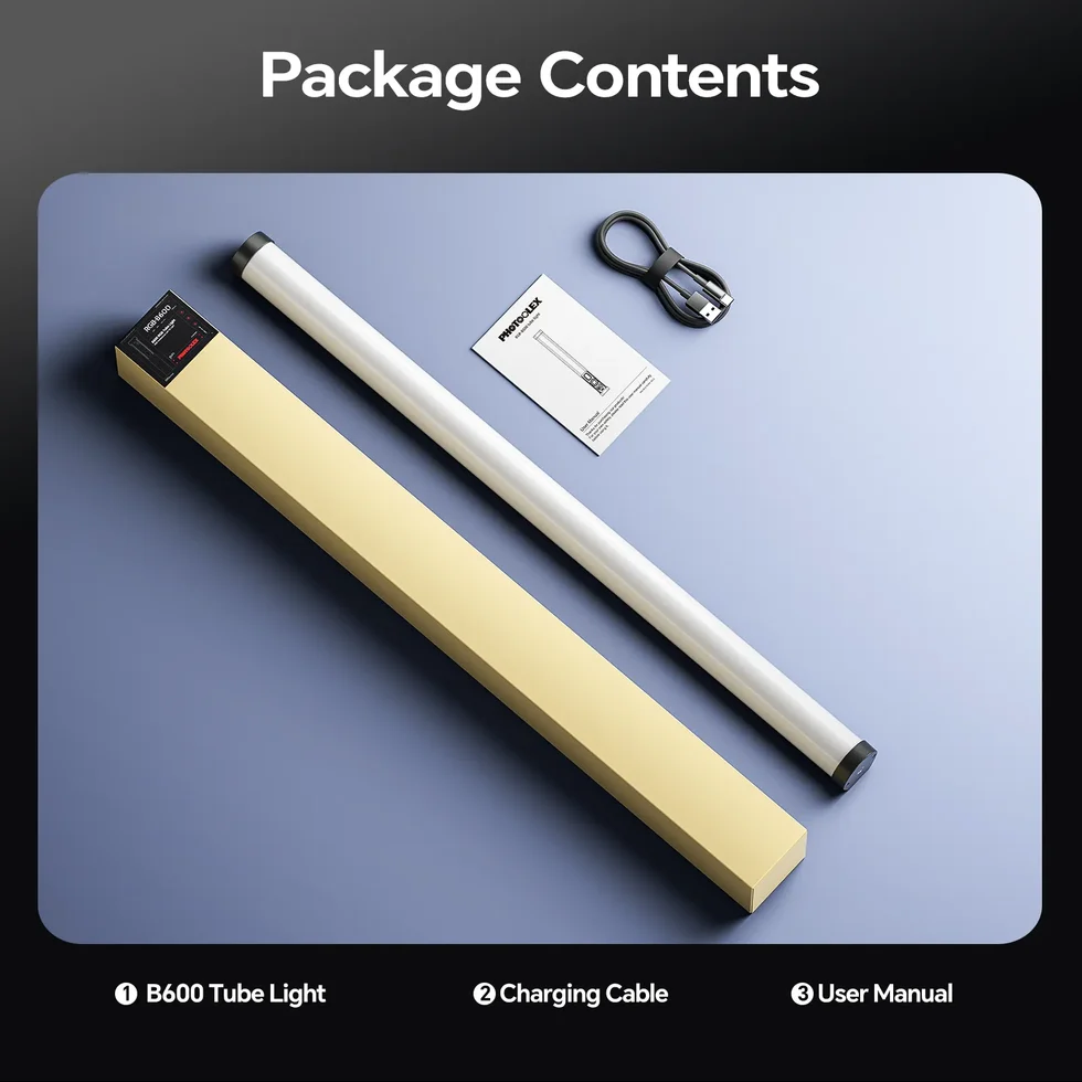 PHOTOOLEX B600S RGB Magnetic Tube Light - Image 6