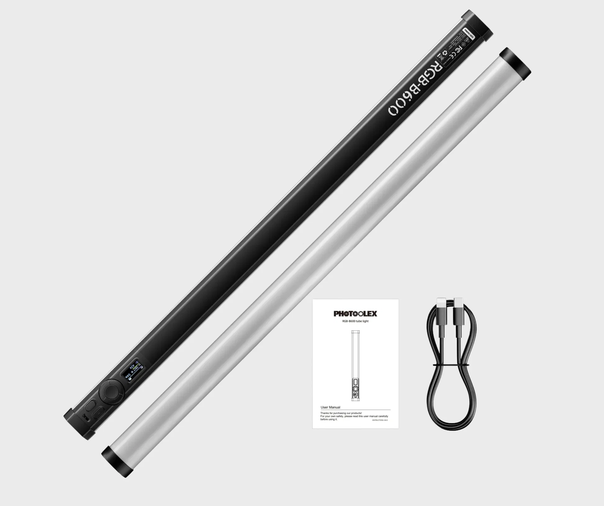 PHOTOOLEX B600S RGB Magnetic Tube Light - Image 11
