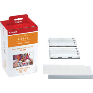 Canon RP-108 High-Capacity Color Ink-Paper Set for SELPHY CP910 Printer