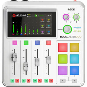 RODE RODECaster Duo Integrated Audio Production Studio -White