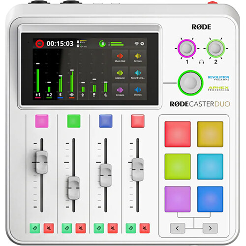 RODE RODECaster Duo Integrated Audio Production Studio -White