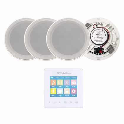 Wall amplifier system 4 ceiling speaker 10w