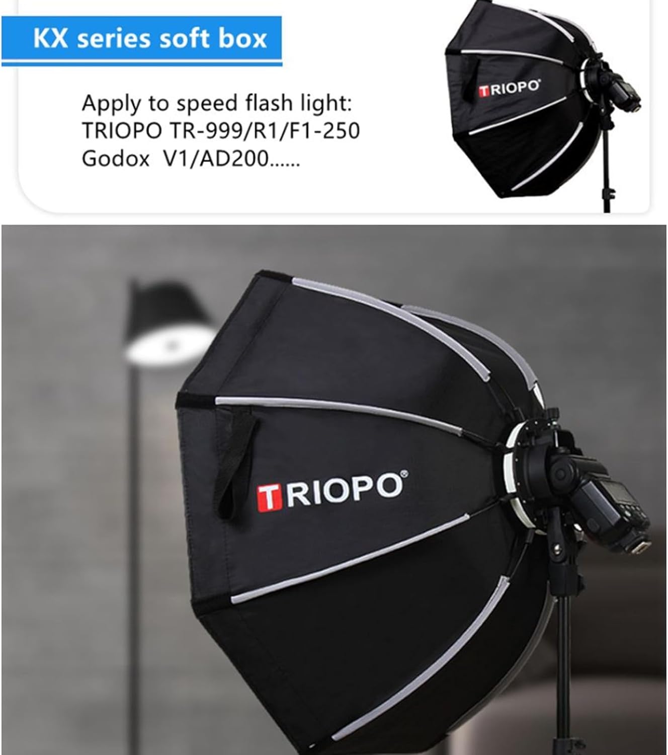 Triopo Octa Mini KX90Cm with Grid - الصورة 4
